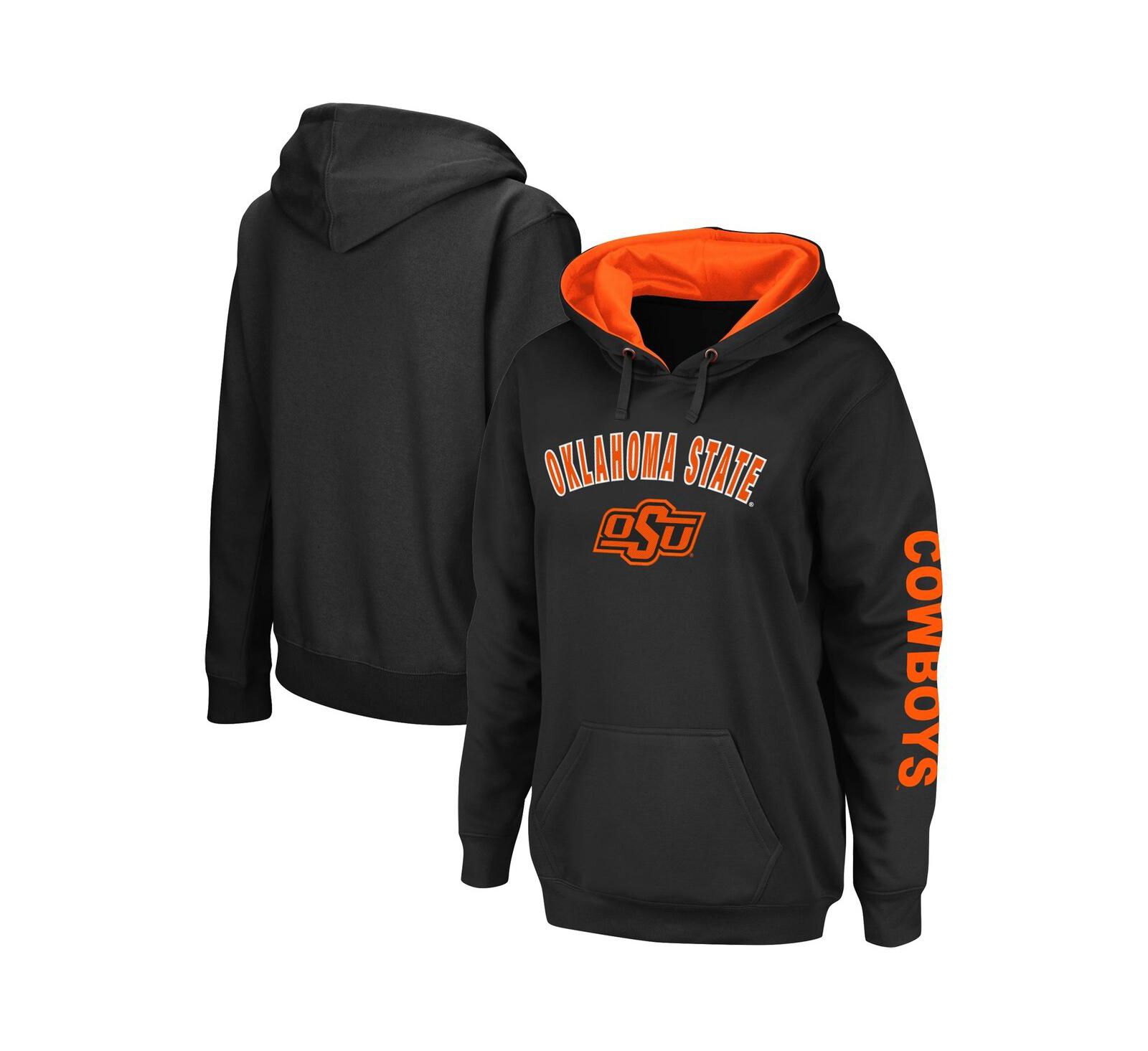 Colosseum Женское худи с капюшоном Oklahoma State Cowboys, черное