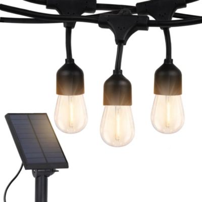 Brightech Ambience Pro уличная светодиодная гирлянда на солнечных батареях, 27 ft, 1-Watt Warm White
