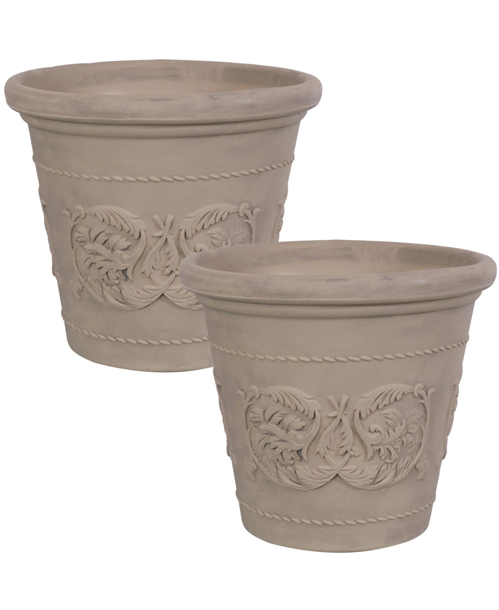 Двустенный цветочный горшок Sunnydaze Decor Arabella, устойчивый к погодным условиям, 20"