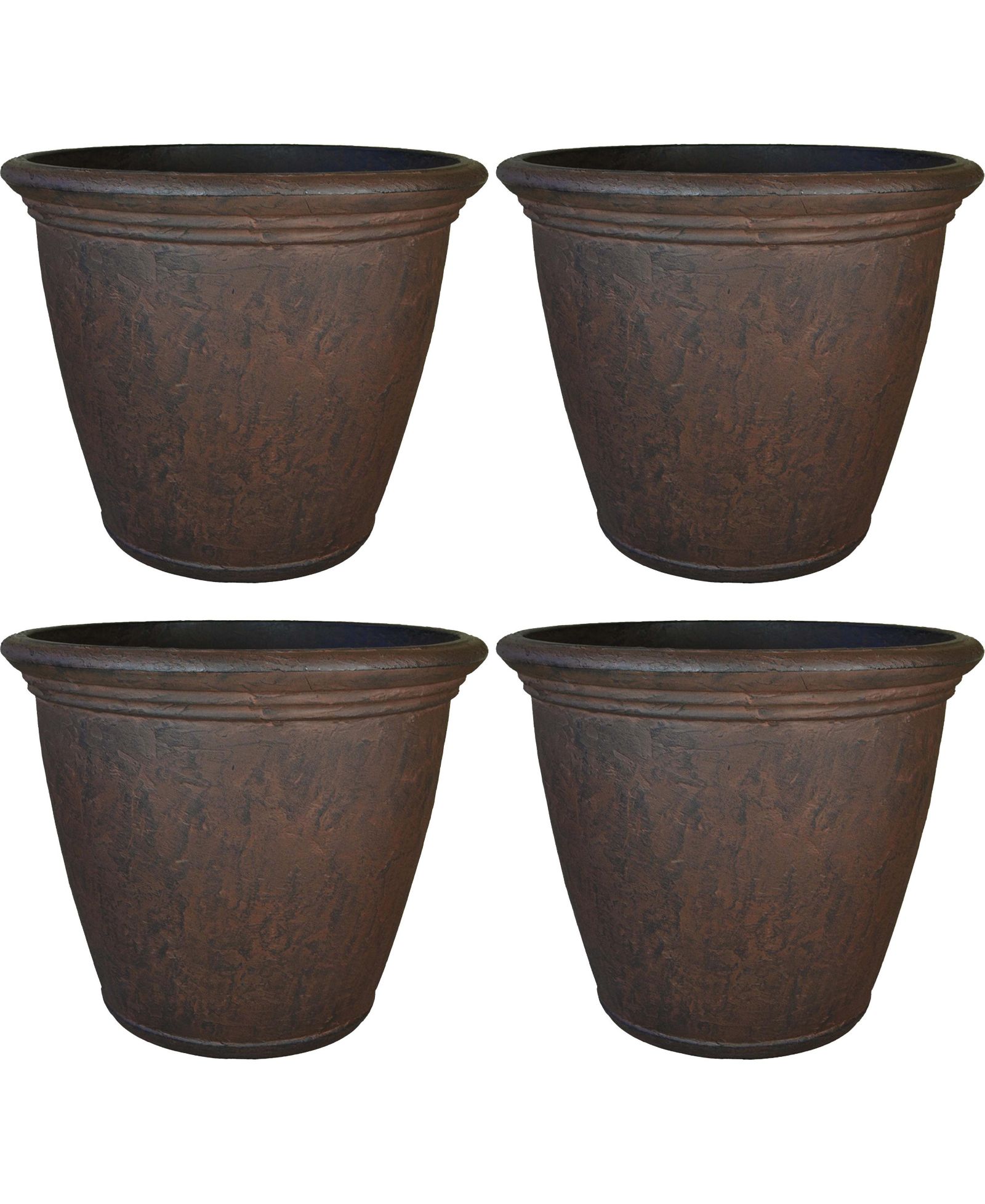 Sunnydaze Decor двухстенный цветочный горшок Anjelica, устойчивый к погодным условиям, для патио, сада или крыльца - 24"