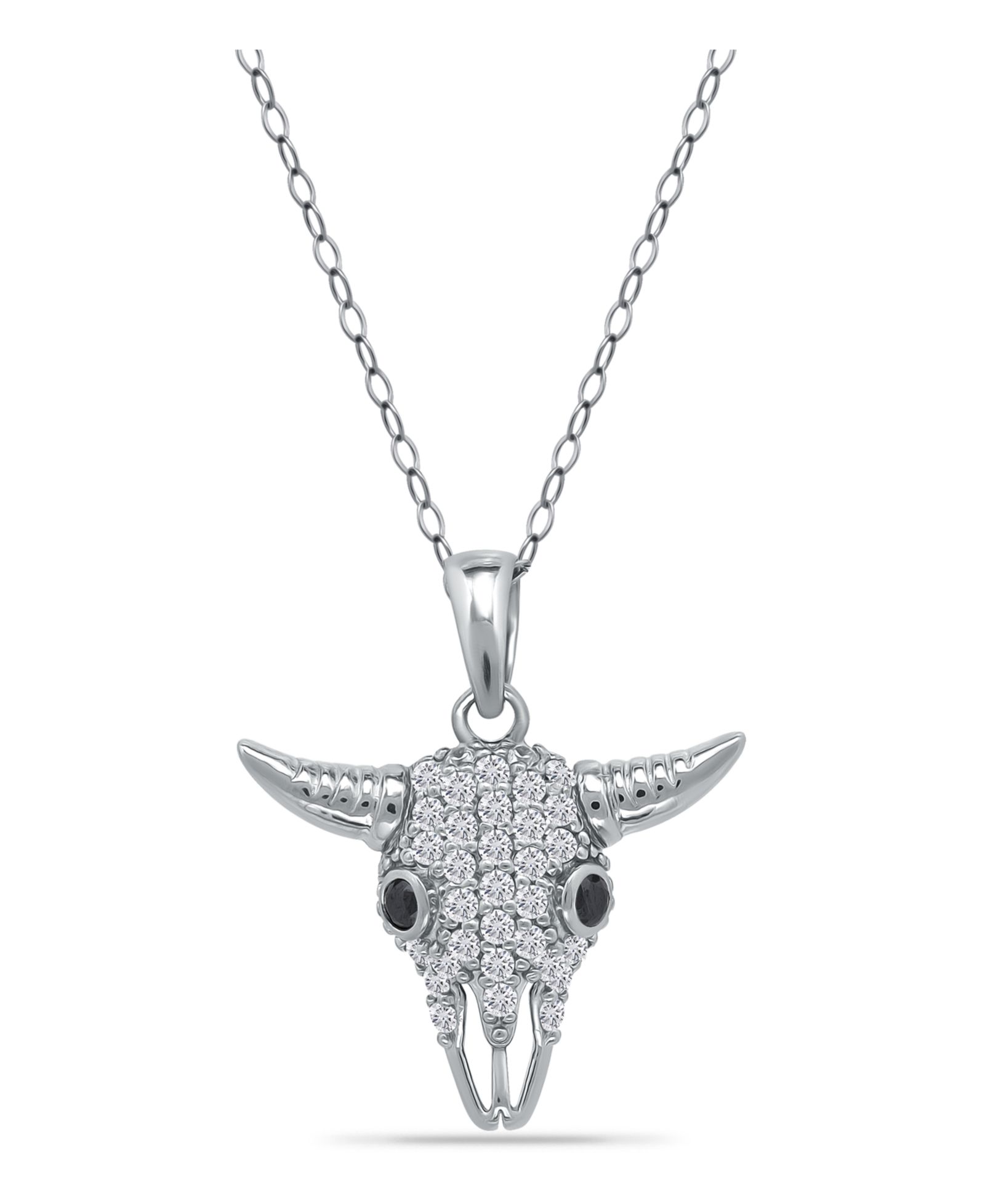 Подвеска-кулон Giani Bernini Cubic Zirconia Pave Steer Head в Sterling Silver