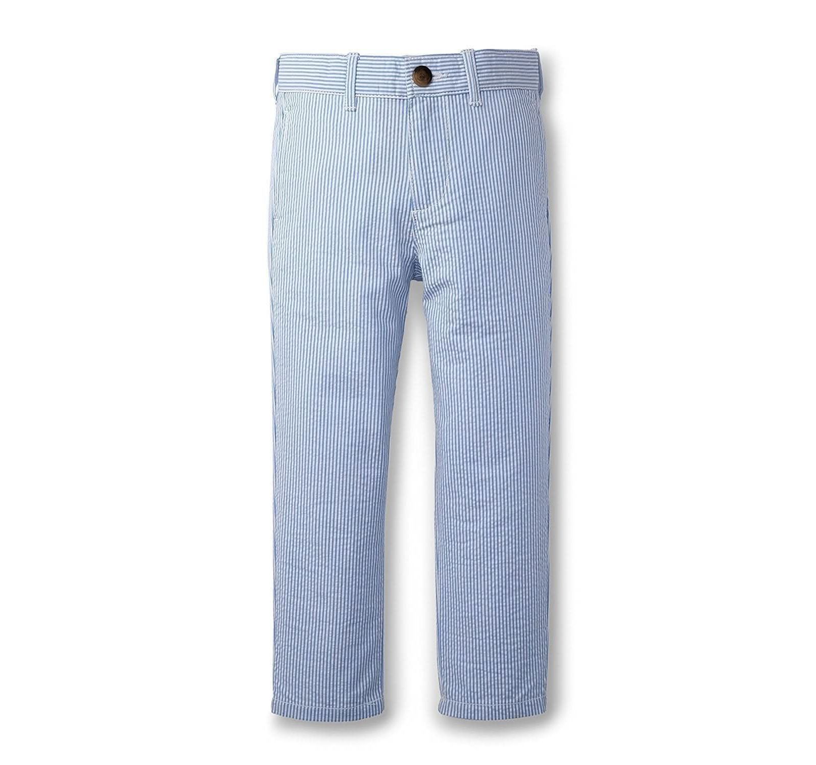Hope & Henry Big Boys Hope and Henry Cotton Seersucker Suit Pant