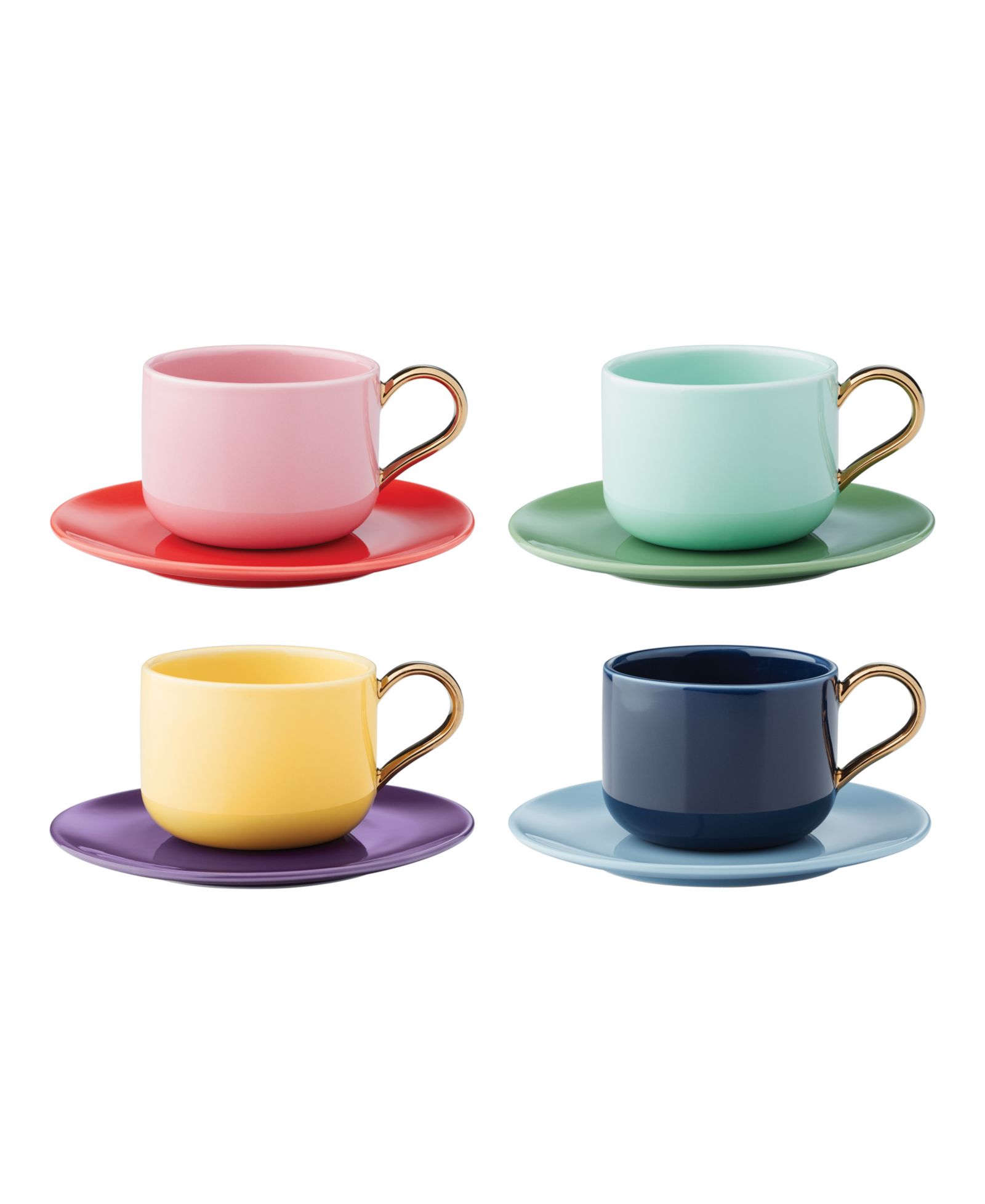 kate spade new york Набор из 8 предметов Make it Pop Cup Saucer, на 4 персоны