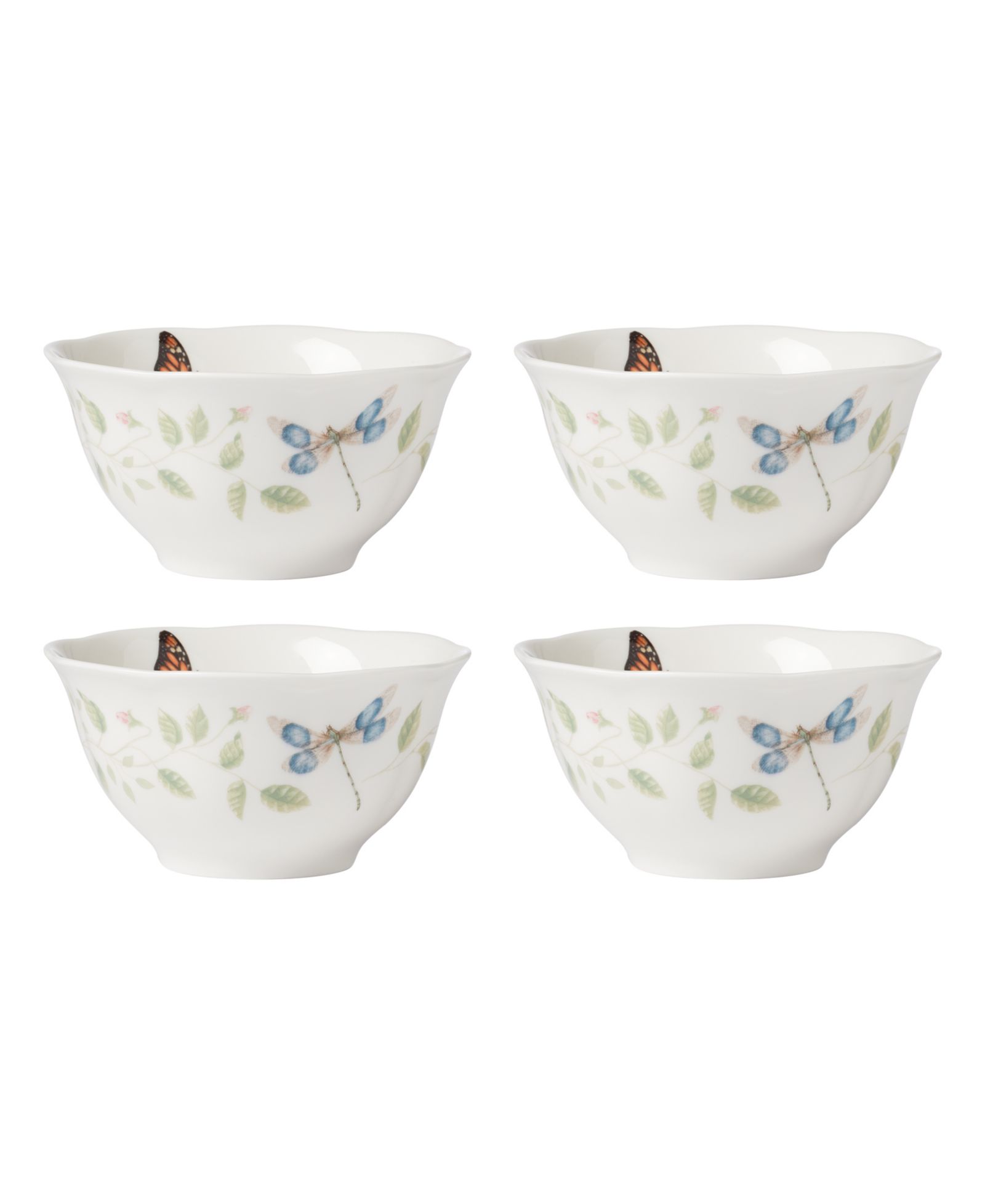 Набор рисовых чаш Lenox Butterfly Meadow Floral, 4 шт.