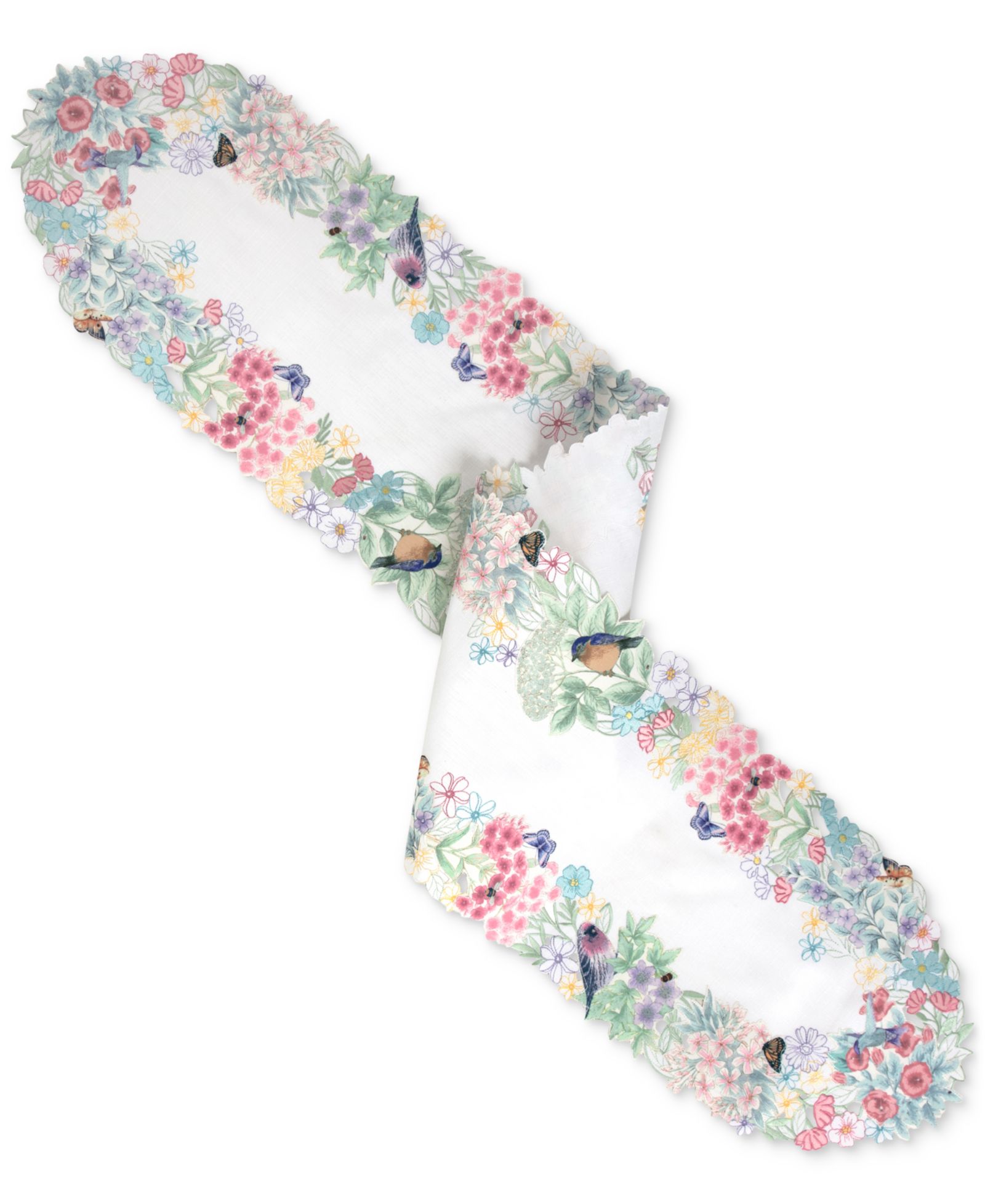 Lenox Butterfly Meadow Flutter Table Runner, 14" x 72"