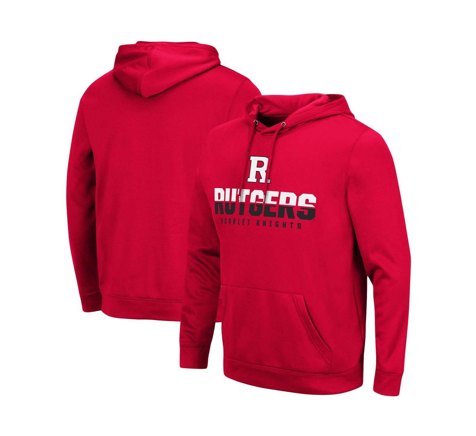 Мужское худи Colosseum Scarlet Rutgers Scarlet Knights Lantern Pullover