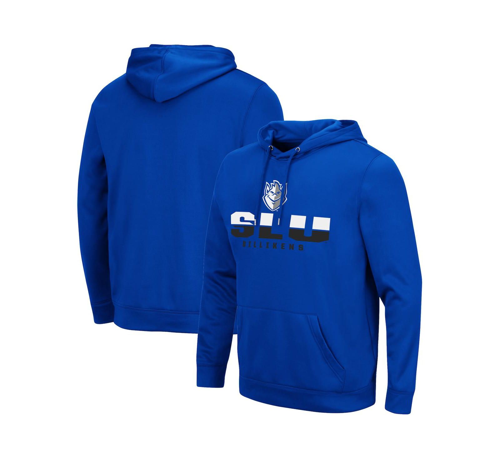 Men's Colosseum Blue Saint Louis Billikens Lantern Pullover Hoodie