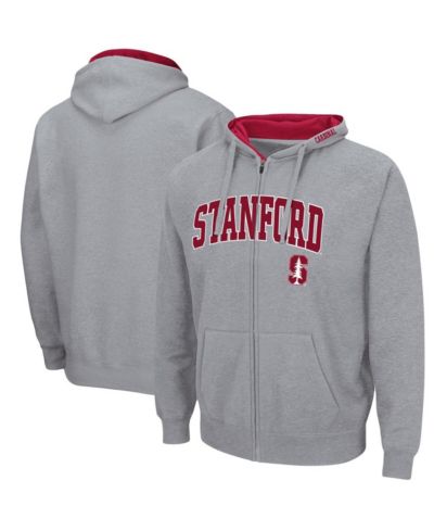 Мужской Colosseum Stanford Cardinal Arch and Logo 3.0 Full-Zip Hoodie