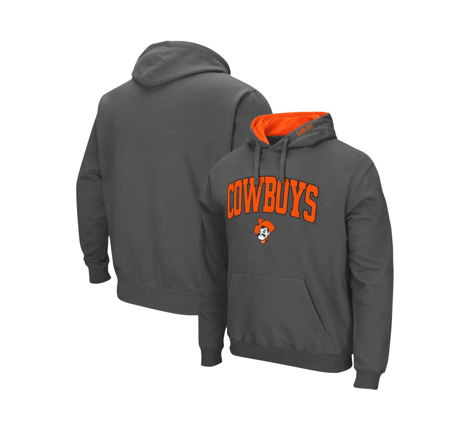 Colosseum Men's Oklahoma State Cowboys Arch & Logo 3.0 Pullover Hoodie