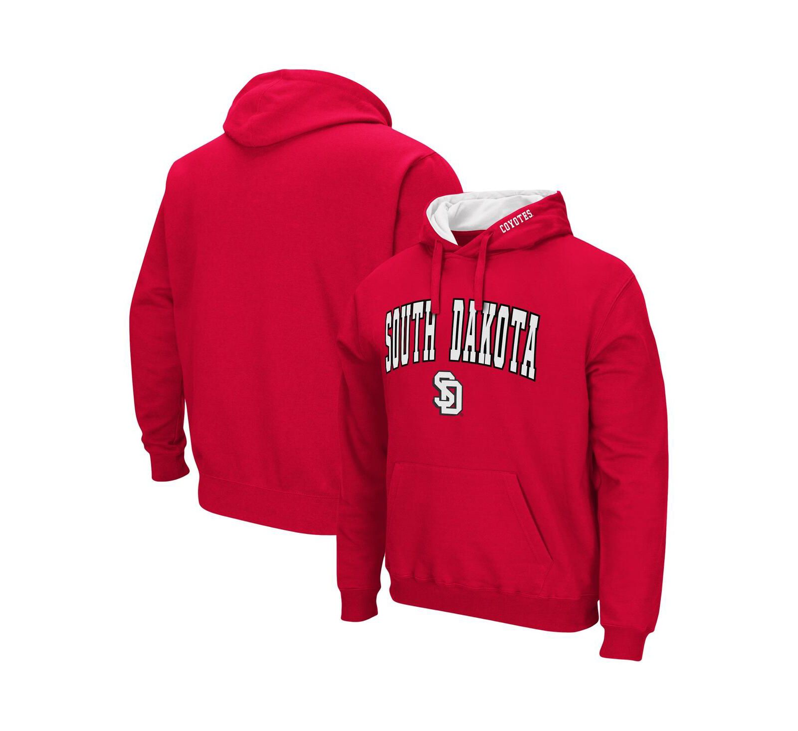 Colosseum Men's South Dakota Coyotes Arch and Logo Pullover Hoodie