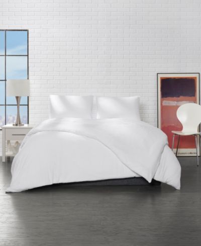 Ella Jayne Solid Microfiber 3-Pc. Duvet Cover Set, Full/Queen