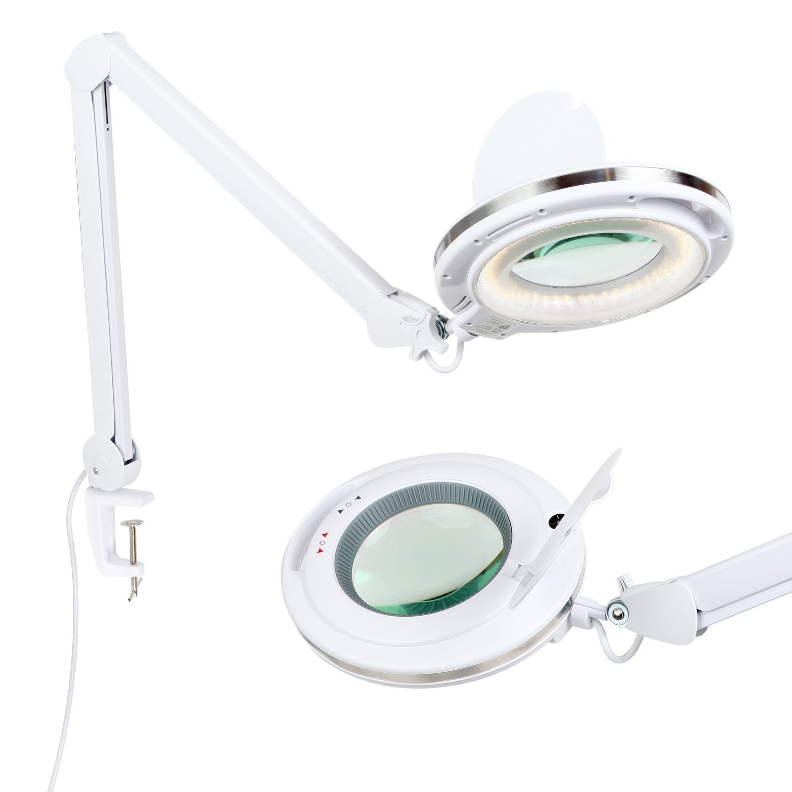 Настольная лампа Lightview Pro 33 in. с диммером и увеличительным стеклом LED (2.25X)
