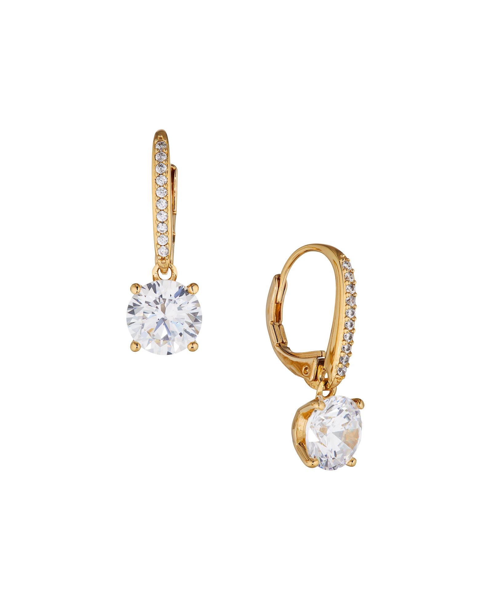 Eliot Danori 18K Gold Plated Leverback Earrings, Created for Macy's