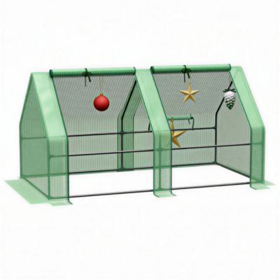 Портативный мини-домик Outsunny 6' x 3' x 3' с окнами