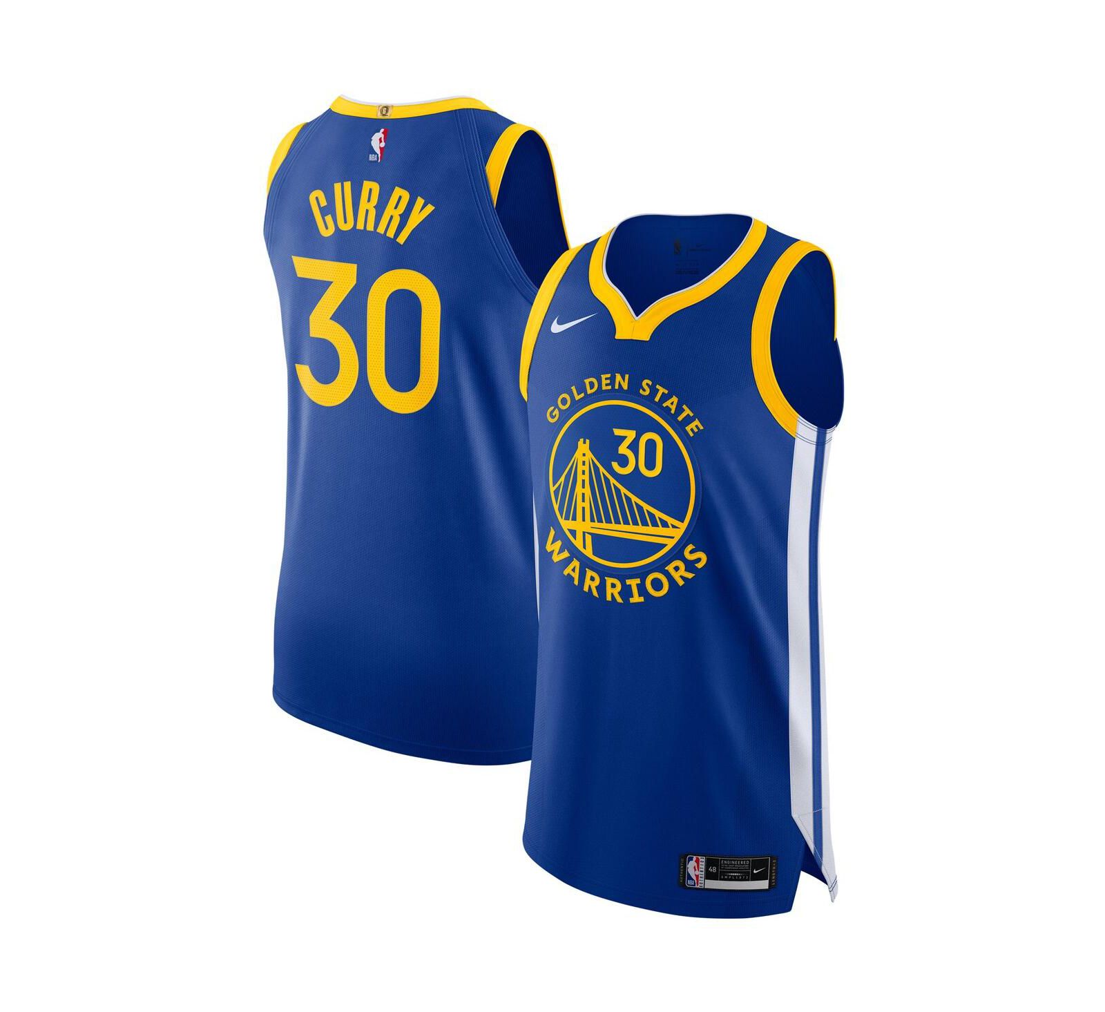 Мужская джерси Nike Stephen Curry Golden State Warriors 2020/21 Authentic - Icon Edition