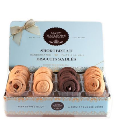 Mary Macleod's Variety Signature Cookie Tin Shortbread Cookies Gift, 24 Cookies Total