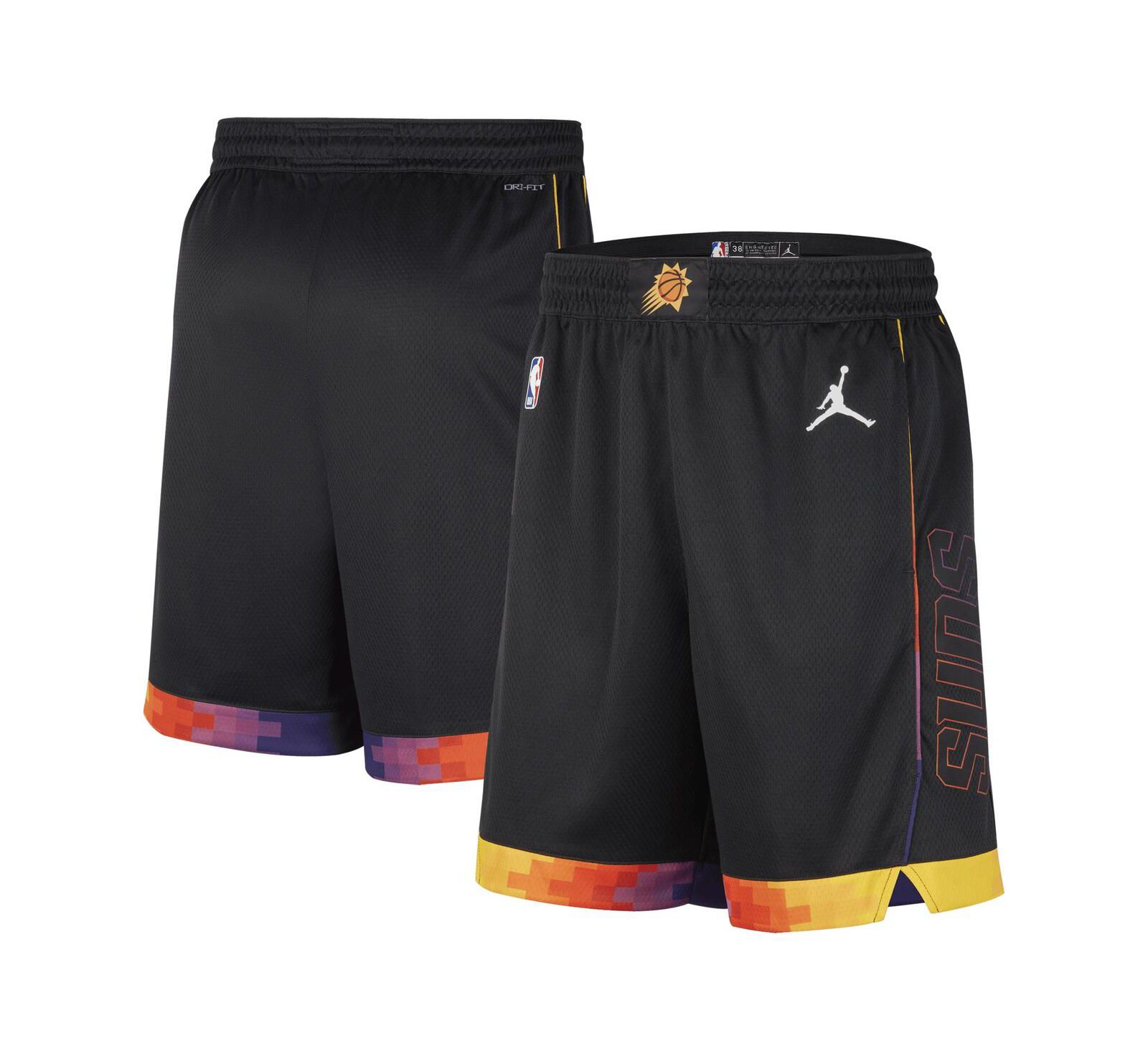 Men's Jordan Black Phoenix Suns 2022/2023 Statement Edition Swingman Performance Shorts