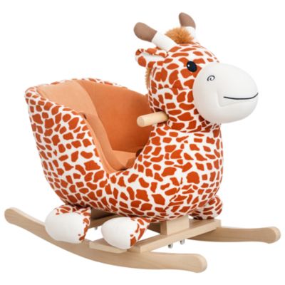 Качалка-животное Qaba для детей с реалистичным звуком и педалями