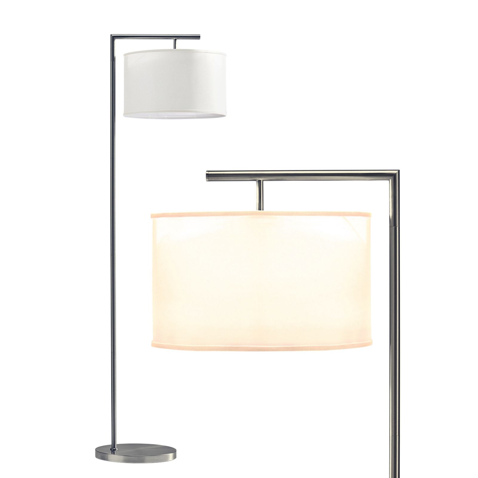 Brightech Montage Modern 60" LED торшер с тканевым абажуром