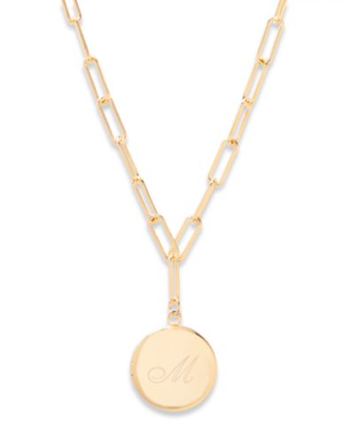 14K Gold Plated- M