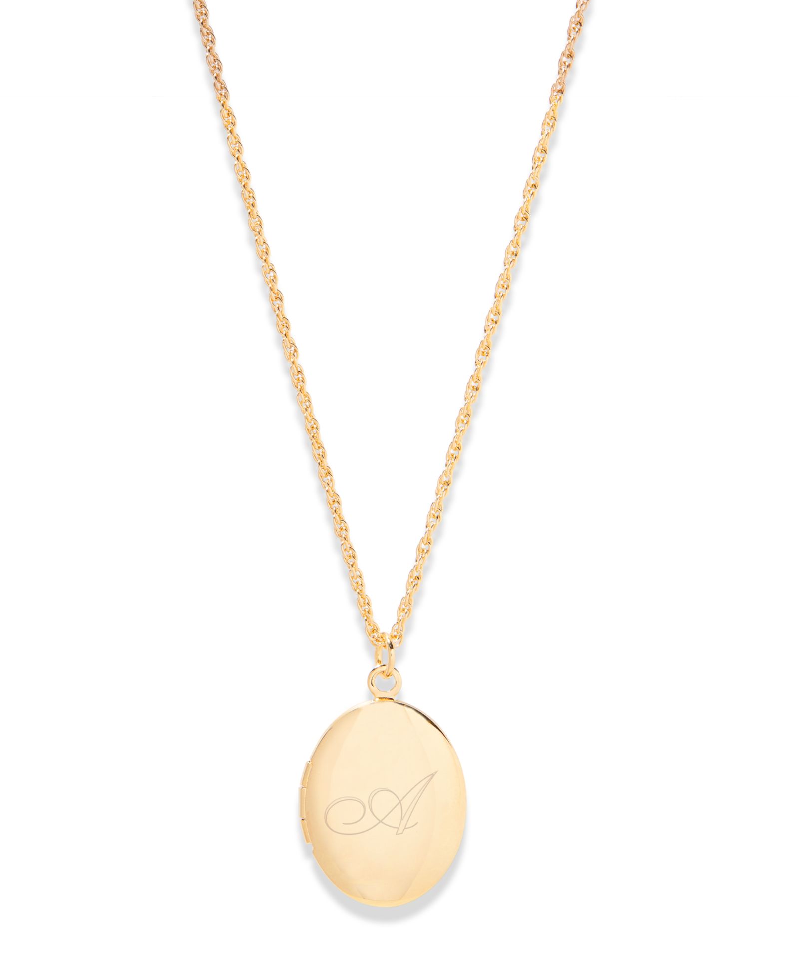 brook & york Ожерелье-кулон Isla Initial Oval Locket