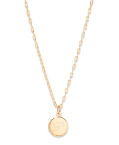 14K Gold Plated- P