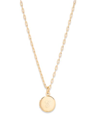 14K Gold Plated- E