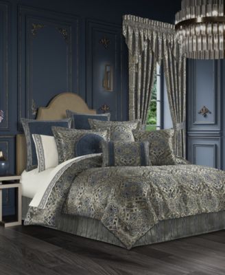 J Queen New York Weston Damask 4-Pc. Comforter Set, King