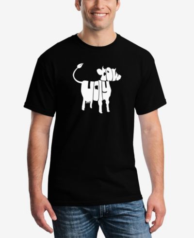 Мужская футболка LA Pop Art Holy Cow Word Art с коротким рукавом