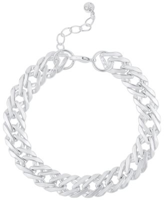And Now This Браслет с подвижными звеньями с высокополированным напылением Fine Silver
