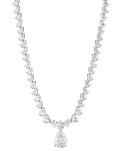 Ожерелье-воротник Arabella Cubic Zirconia Fancy 18" в Sterling Silver