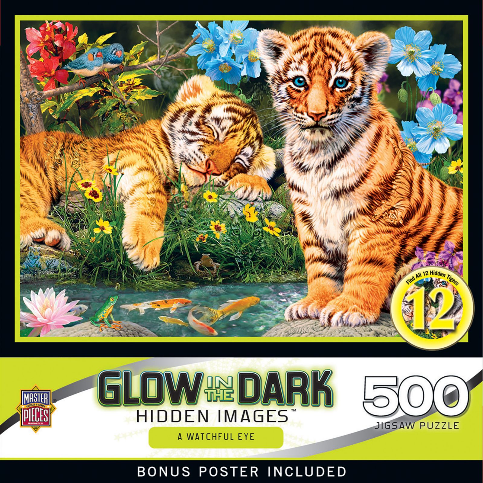 Пазл MasterPieces Hidden Images - A Watchful Eye 500 Piece