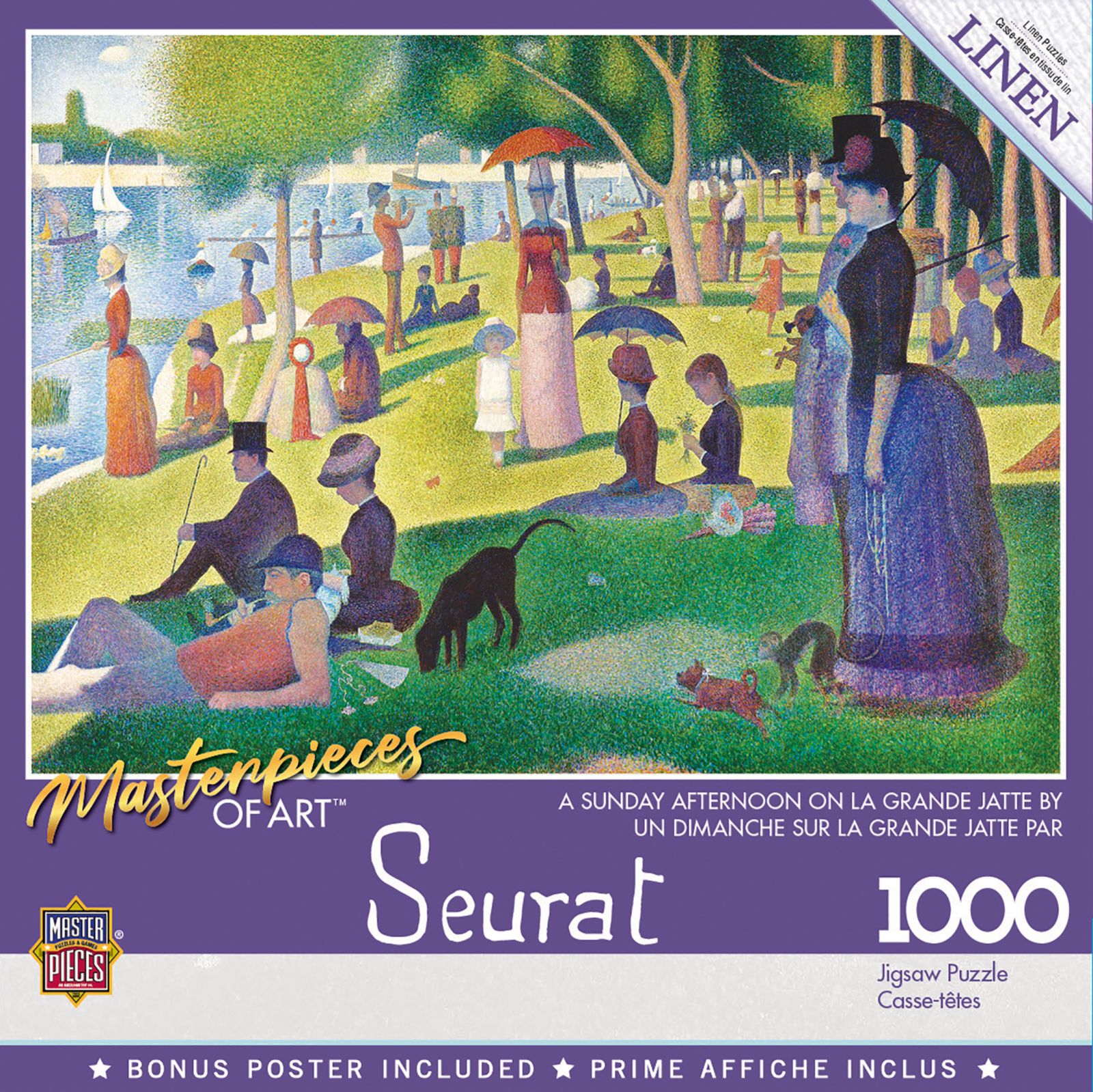 Пазл MasterPieces Sunday on La Grande Jatte, 1000 деталей, для взрослых