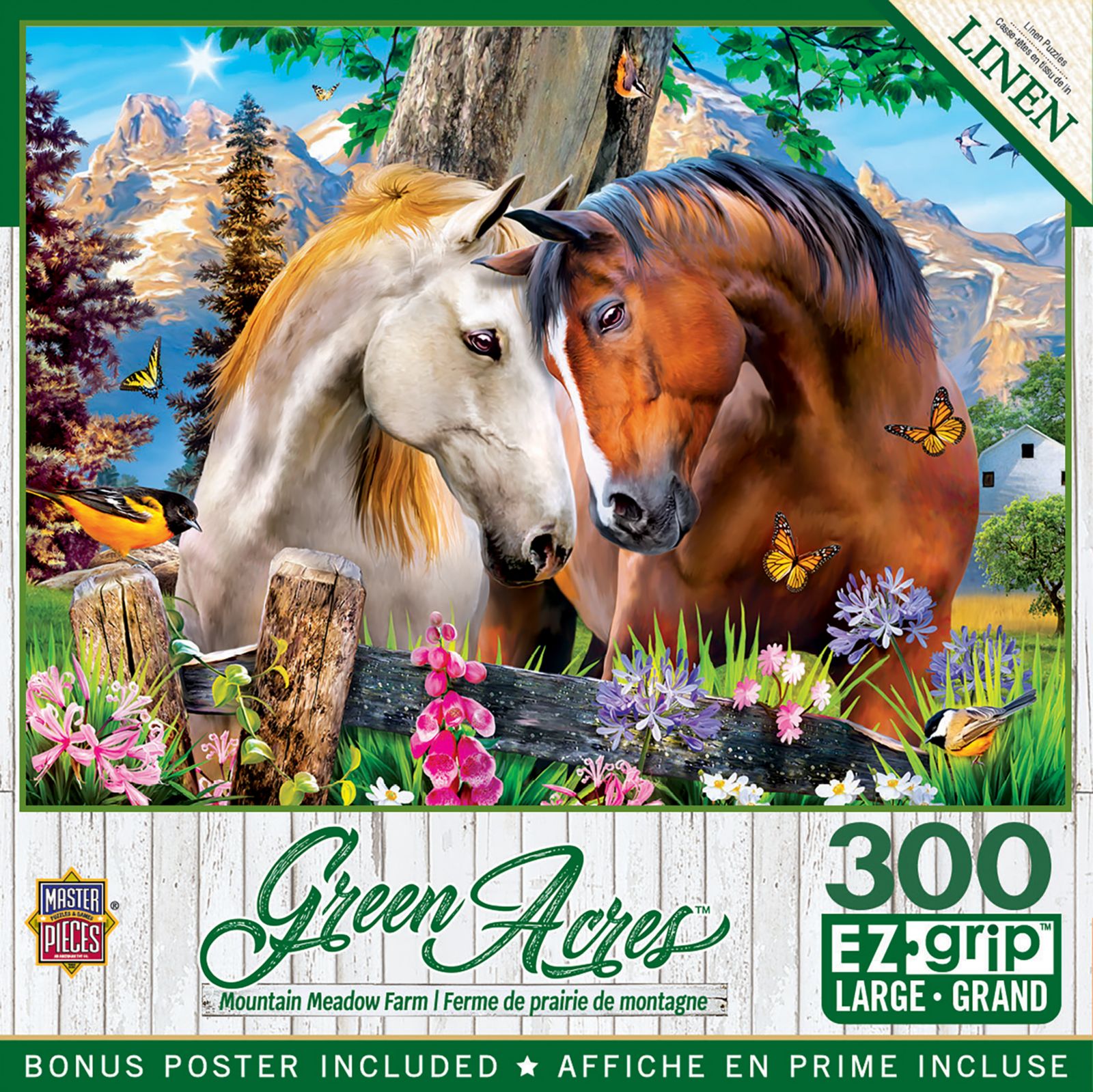 Пазл Masterpieces Green Acres - Mountain Meadow Farm, 300 деталей