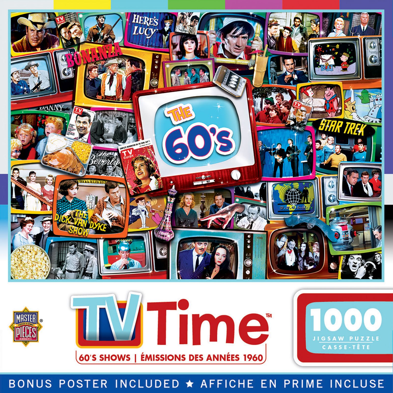 MasterPieces TV Time - 60's Shows Пазл на 1000 деталей для взрослых
