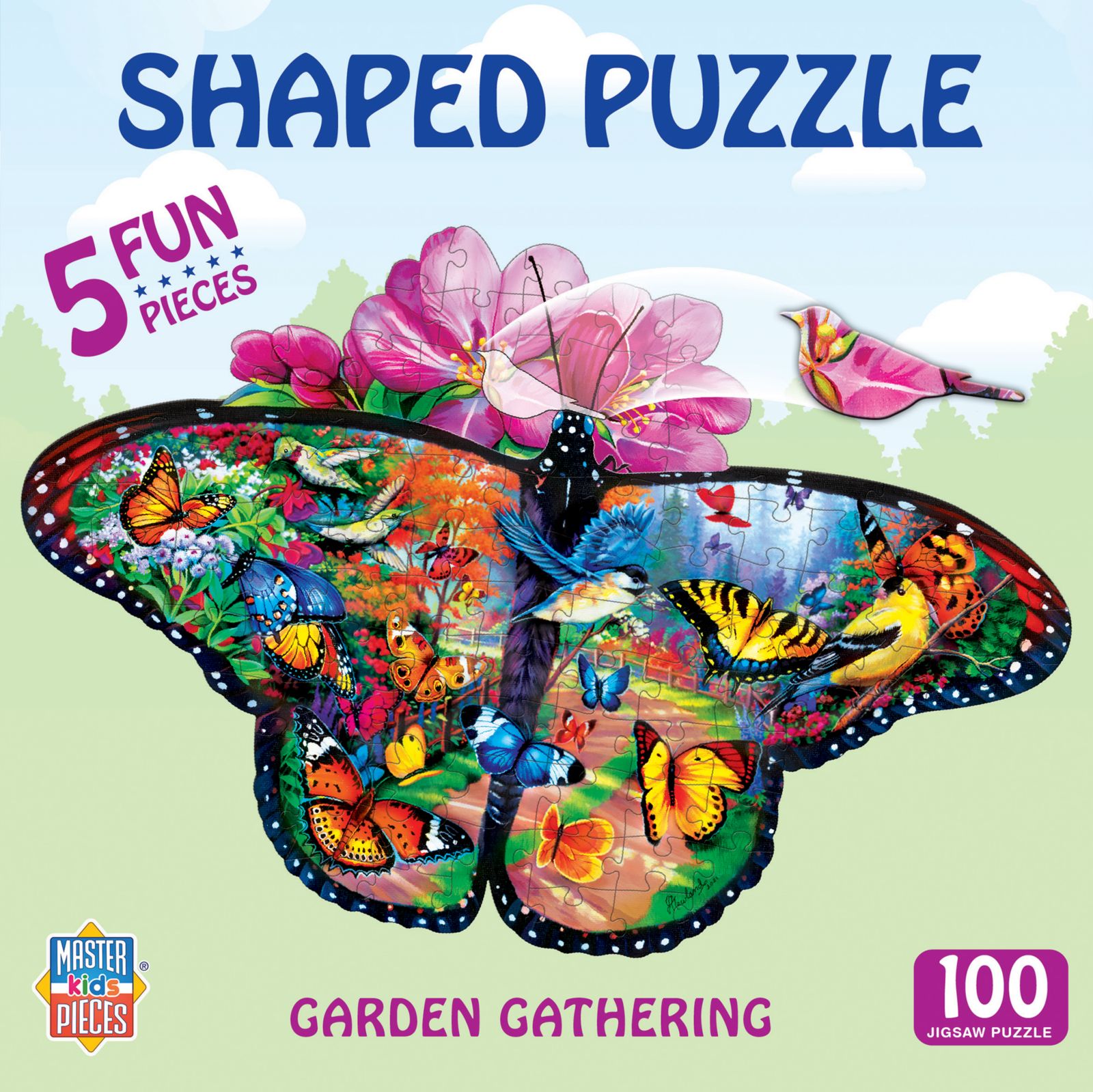 Пазл MasterPieces Garden Gathering 100 Piece Shaped Jigsaw Puzzle