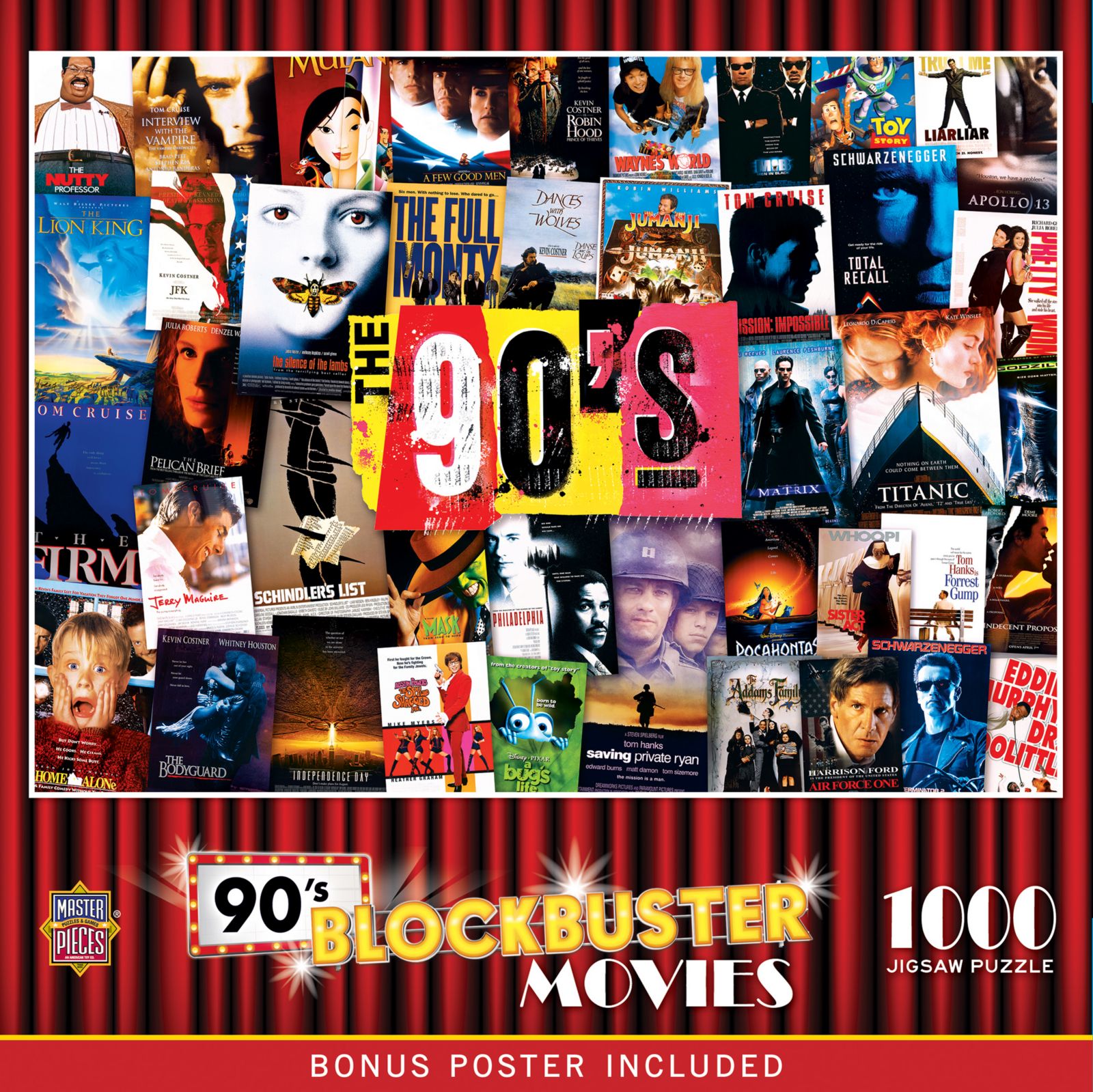 Пазл MasterPieces 90's Blockbusters 1000 Piece для взрослых