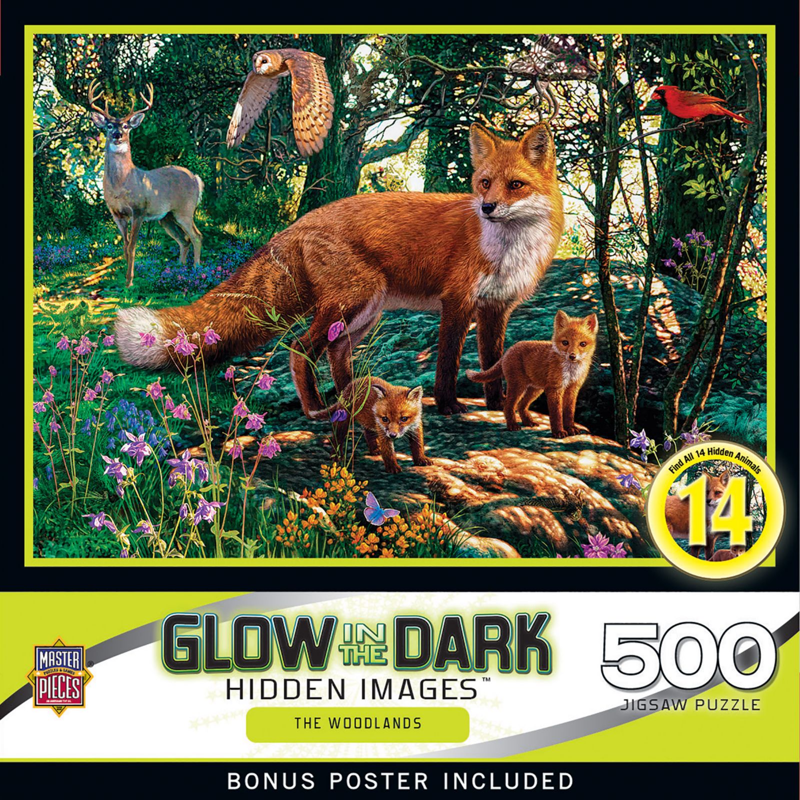 MasterPieces Hidden Images - The Woodlands пазл 500 деталей