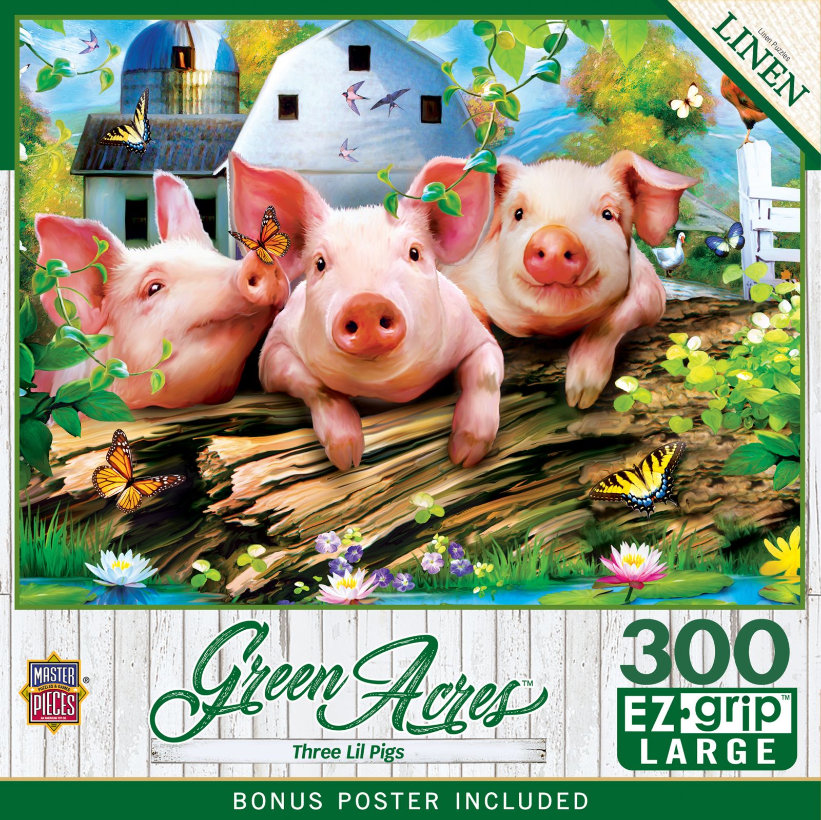Masterpieces Puzzles Green Acres Three Lil' Pigs головоломка на 300 деталей, от 9 лет