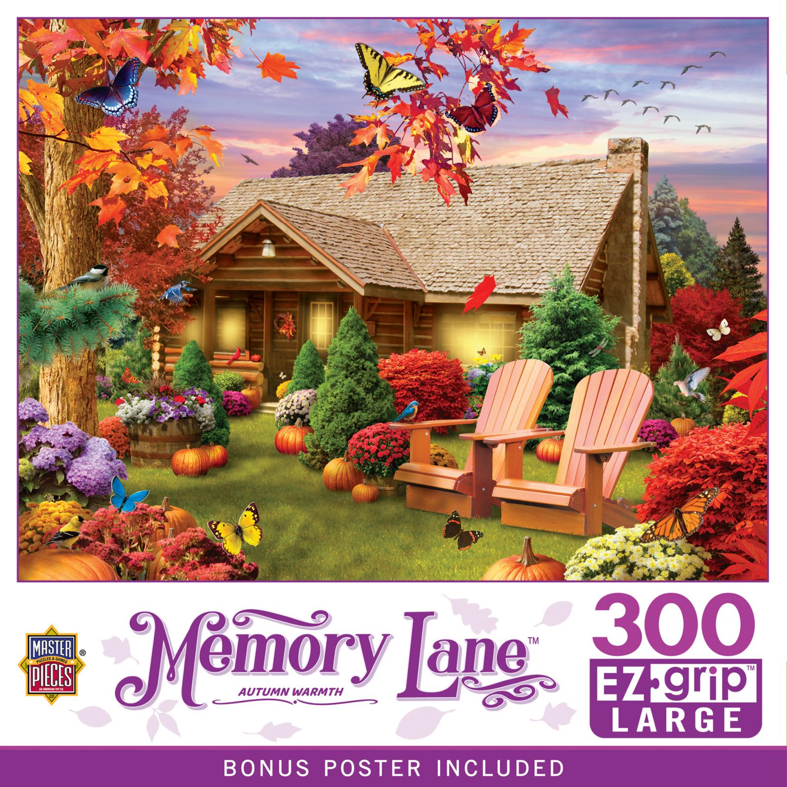 Настольная игра MasterPieces Memory Lane Autumn Warmth, 300 деталей, удобные крупные детали