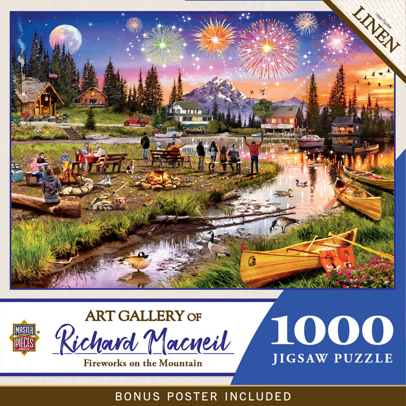 Masterpieces Art Gallery пазл Fireworks on the Mountain 1000 Piece