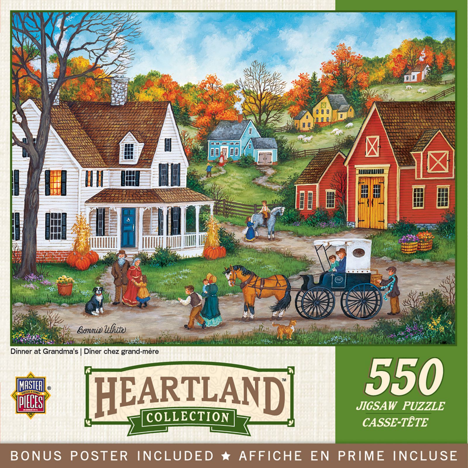 Masterpieces Puzzles Heartland 550-компонентная головоломка, 18" x 24", возраст 14+
