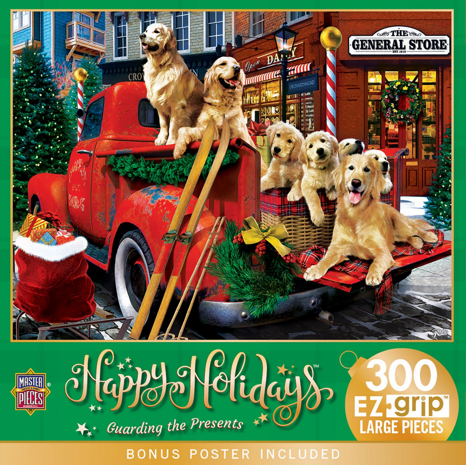 MasterPieces Happy Holidays - Guarding the Presents Пазл на 300 деталей EZ Grip
