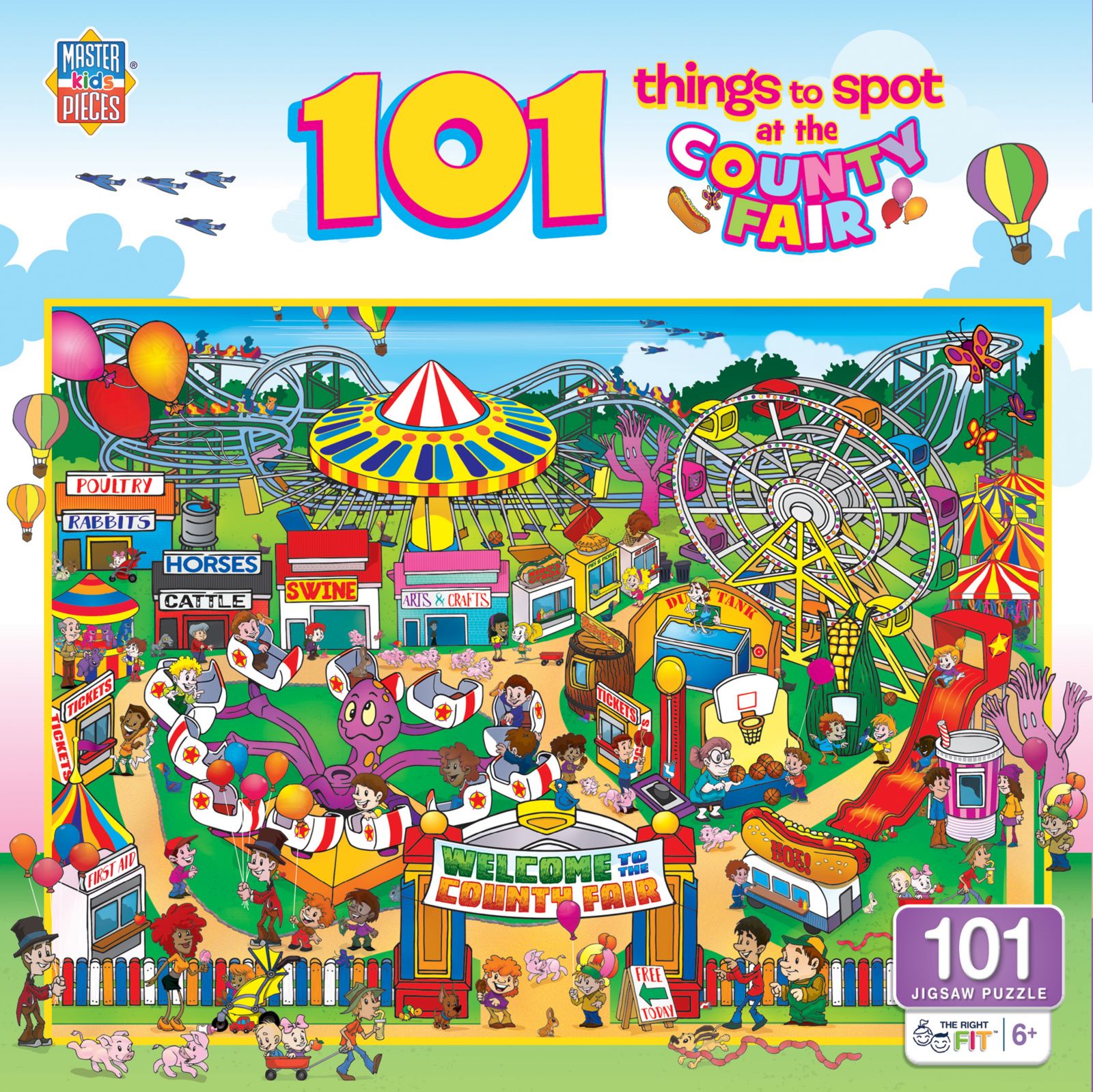 MasterPieces Puzzles 101 Things to Spot at the County Fair - пазл из 101 детали