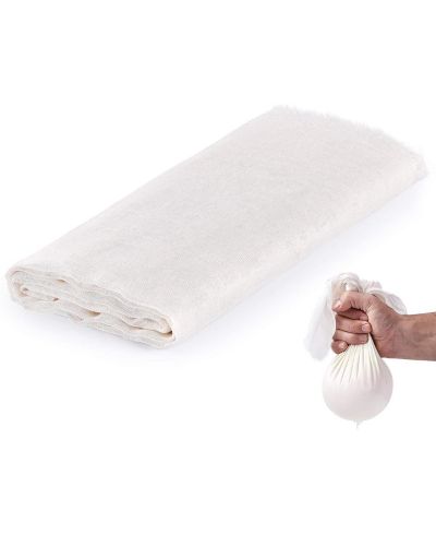 Zulay Kitchen Unbleached & Reusable Ultra Fine Cheese Cloths (1 Yard)
