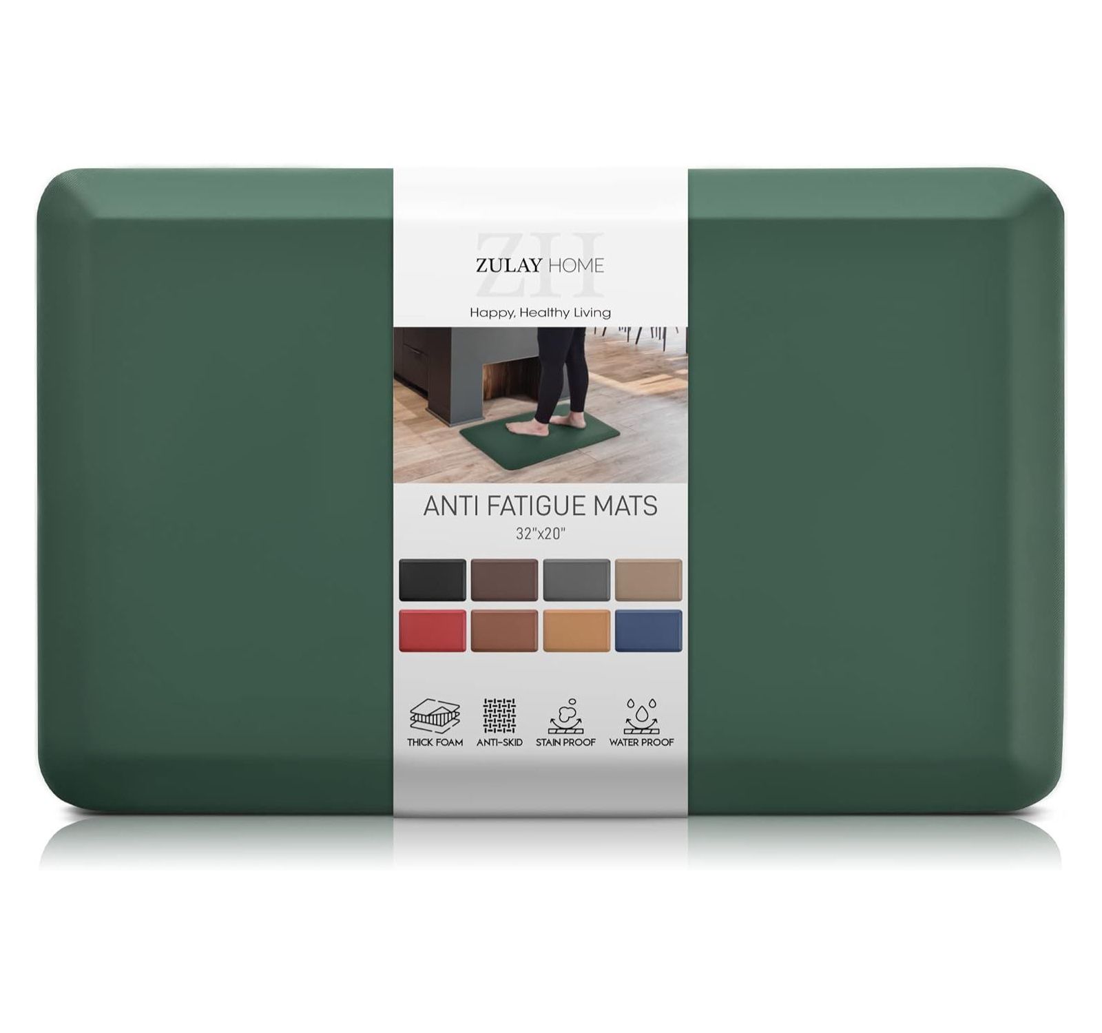 Коврик для кухни Zulay Kitchen Large 20 x 32 Inch Anti Fatigue