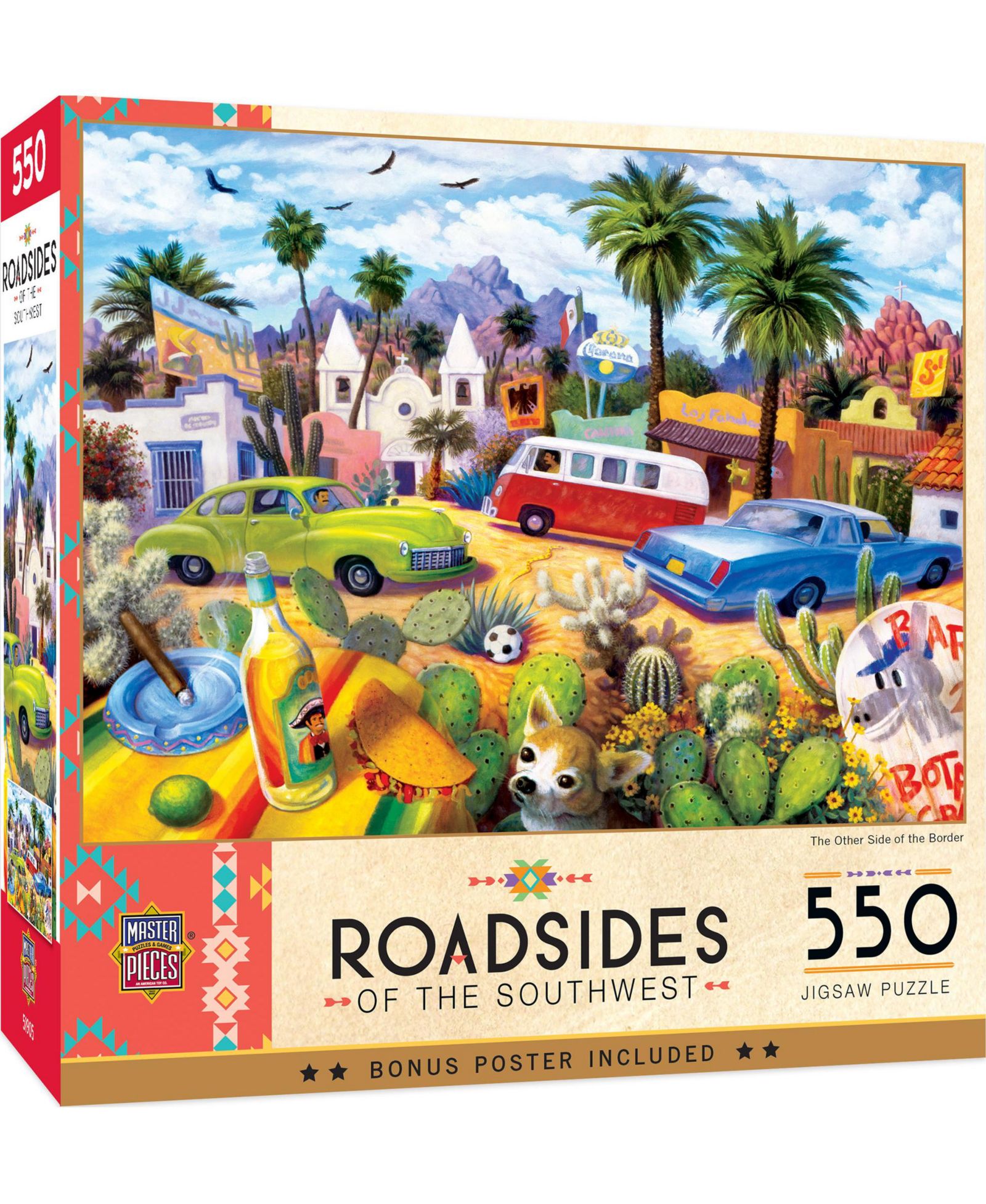 Настольная головоломка Masterpieces Puzzles «Дороги Юго-Запада», 500 деталей