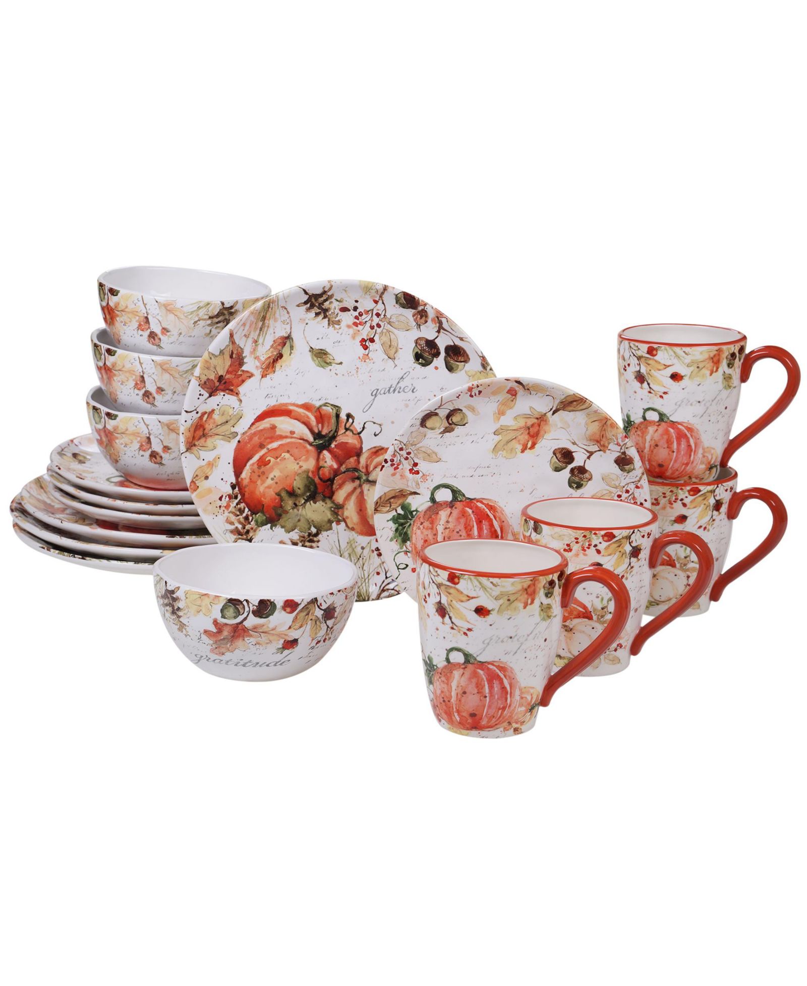 Certified International Harvest Splash 16 Pc. Dinnerware Set, Service for 4