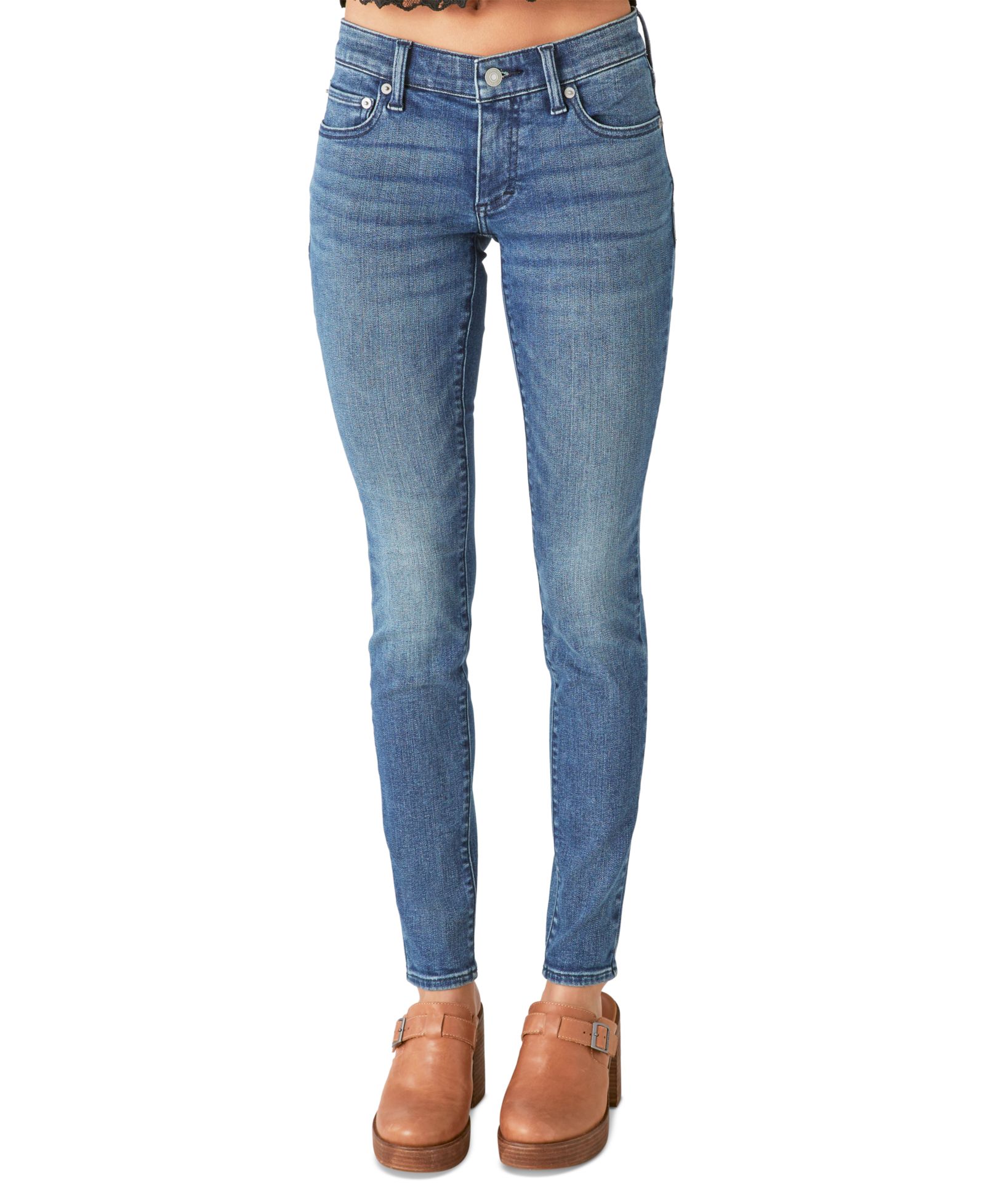 Женские узкие джинсы Lucky Brand Lizzie Low-Rise Skinny Jeans
