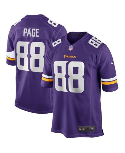 Nike Мужская джерси Minnesota Vikings Alan Page Purple, ретро-коллекция